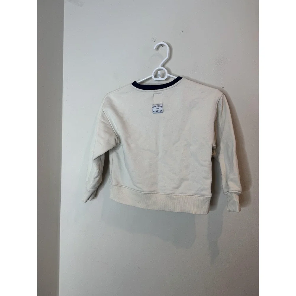 Zara Sweatshirt Kids 9-10 Years White Beauté Unique Graphic Pullover‎ Slogan